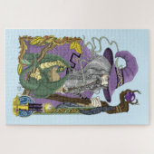 Puzzle Dragon Sorcier Celtique Fantastique Violet (Horizontal)