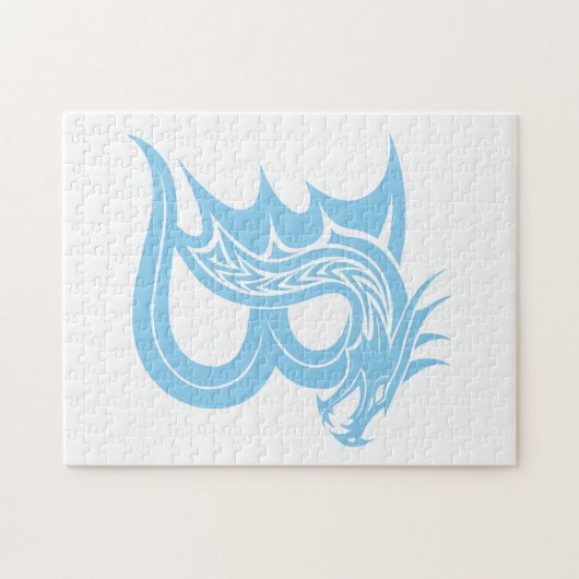 Puzzle Dragon Styled Letter B, Dragon Alphabet, Monogram (Horizontal)