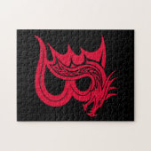 Puzzle Dragon Styled Letter B, Dragon Alphabet, Monogram (Horizontal)