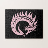 Puzzle Dragon Styled Letter C, Dragon Alphabet, Monogram (Horizontal)