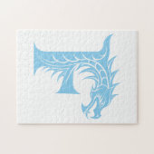 Puzzle Dragon Styled Letter F, Dragon Alphabet, Monogram (Horizontal)