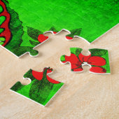 Puzzle Dragon vert (Côté)