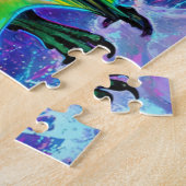 Puzzle Dragon Vert vs Dinosaure (Côté)
