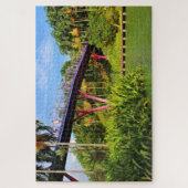Puzzle Dragonfly Bridge et lac, Singapour (Vertical)