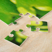 Puzzle Dragonfly de couleur arc-en-ciel sur une fleur ros (Côté)