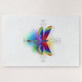 Puzzle Dragonfly en arc-en-ciel (Horizontal)