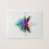 Puzzle Dragonfly en arc-en-ciel (Horizontal)