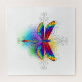 Puzzle Dragonfly en arc-en-ciel (Horizontal)
