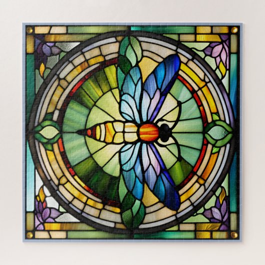 Puzzle Dragonfly en verre (Horizontal)
