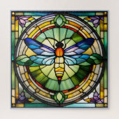 Puzzle Dragonfly en verre (Vertical)