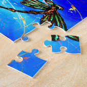 Puzzle Dragonfly Flit Electric Blue (Côté)