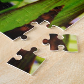 Puzzle Dragonfly lotus and purple flower (Côté)