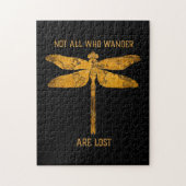 Puzzle Dragonfly Lover | Not All Who Wander Are Lost (Vertical)