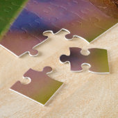 Puzzle Dragonfly sur la feuille de pluie (Côté)