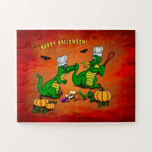 Puzzle Dragons - Joyeux Halloween ! Aujourd'hui je vais c (Horizontal)