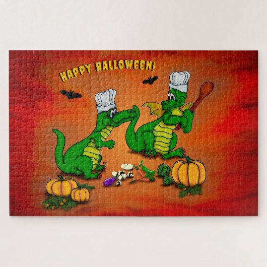 Puzzle Dragons - Joyeux Halloween ! Aujourd'hui je vais c (Horizontal)