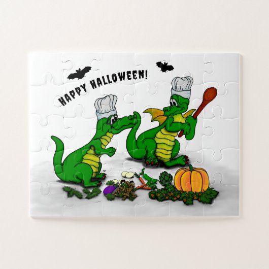 Puzzle Dragons - Joyeux Halloween ! Aujourd'hui je vais c (Horizontal)