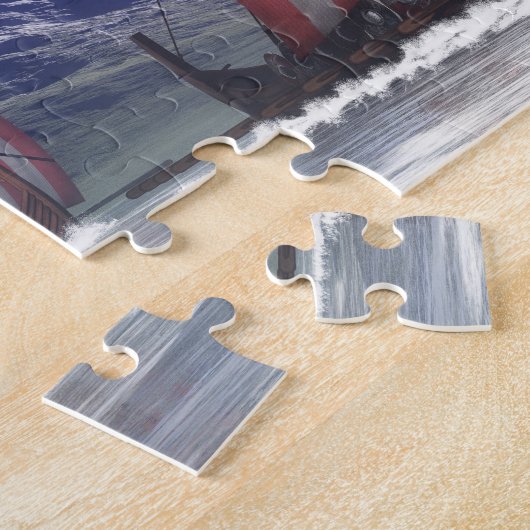 Puzzle Drakkars - 3D rendent (Côté)