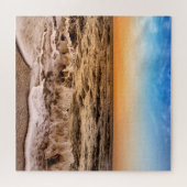 Puzzle Dramatic Sunset  Beach Waves Naples Florida (Horizontal)