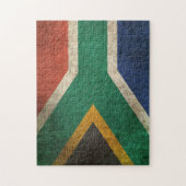 Puzzle Drapeau affligé par cru de l'Afrique du Sud (Vertical)