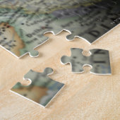 Puzzle Drapeau Afghanistan sur la carte (Côté)