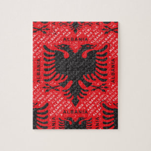 Puzzle Drapeau albanais motif 2