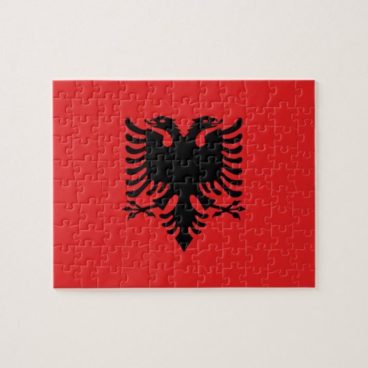 Puzzle Drapeau albanais patriotique (Horizontal)