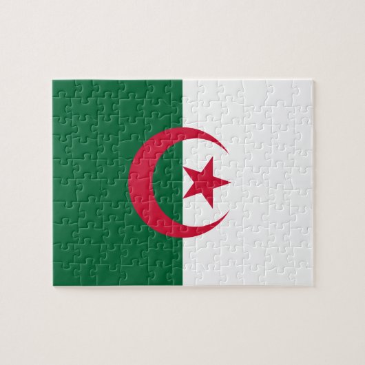 Puzzle Drapeau algérien patriotique (Horizontal)