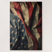 Puzzle drapeau américain agitant la conception de  (Vertical)