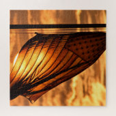 Puzzle Drapeau américain au coucher du soleil - 20x20 - 6 (Horizontal)