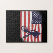 Puzzle Drapeau américain BMX (Horizontal)