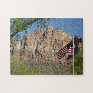 Puzzle Drapeau américain dans le parc national de Zion I