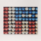 Puzzle Drapeau américain de baseball (Horizontal)