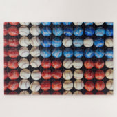 Puzzle Drapeau américain de baseball (Horizontal)