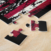 Puzzle Drapeau américain de chasse au crâne de cerf (Côté)