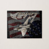Puzzle Drapeau américain de F-22 Raptor (Horizontal)