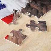 Puzzle Drapeau américain de l'aigle à tête blanche (Côté)