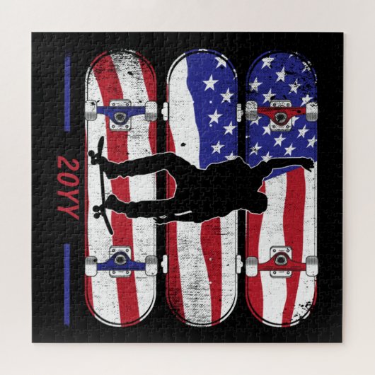 Puzzle Drapeau américain des États-Unis (Horizontal)