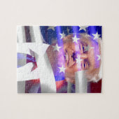 Puzzle drapeau américain donald trump (Horizontal)