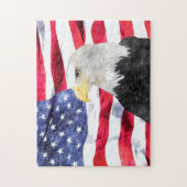 PUZZLE DRAPEAU AMÉRICAIN ET EAGLE (Vertical)