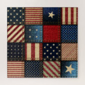 Puzzle Drapeau Américain, Motif sans chichi. (Horizontal)