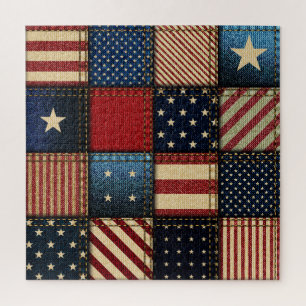 Puzzle Drapeau Américain, Motif sans chichi.