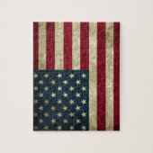 Puzzle Drapeau américain patriotique vintage, fête du 4 j (Vertical)