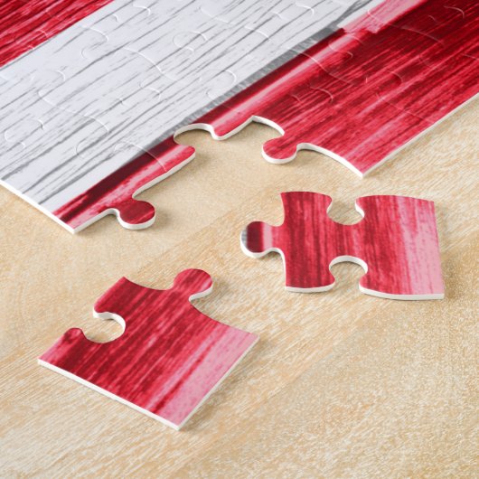 Puzzle Drapeau américain sur le bois (Côté)