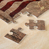 Puzzle Drapeau américain Vintage (Côté)