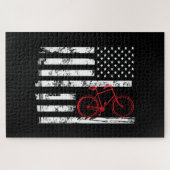 Puzzle Drapeau américain VTT et vélo (Horizontal)