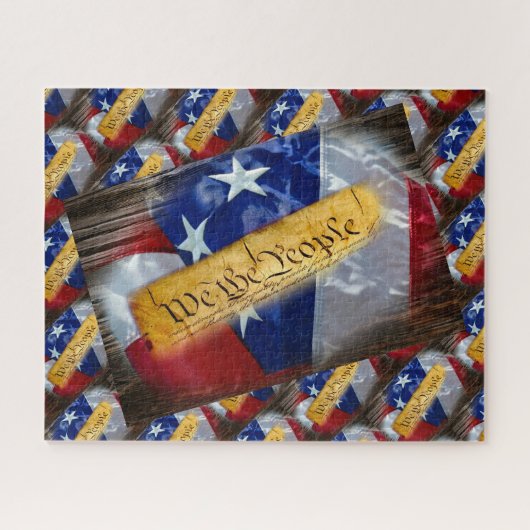 Puzzle Drapeau Américain We The People (Horizontal)