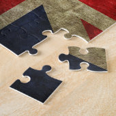 Puzzle Drapeau antique royal britannique d'Union Jack (Côté)