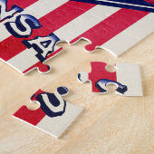 Puzzle Drapeau Arkansas USA (Côté)