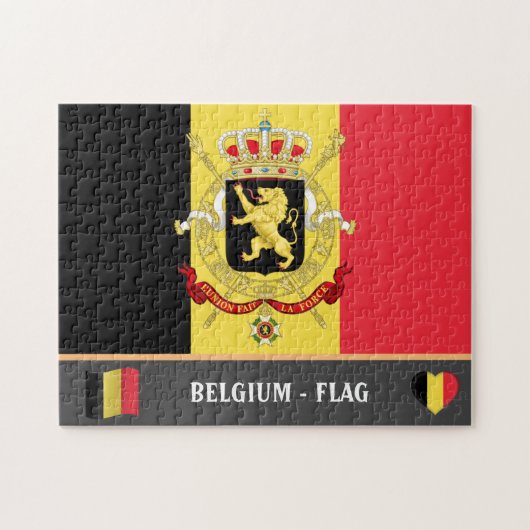 Puzzle Drapeau belge / Belgique Jigsaw Pu (Horizontal)